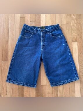 Vintage Anchor Blue Baggy Jorts Size 32 Y2K Tag 13” Denim Shorts Mens